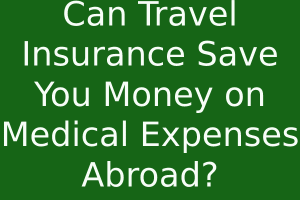 Can Travel Insurance Save You Money on Medical Expenses Abroad?