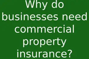 Why do businesses need commercial property insurance?